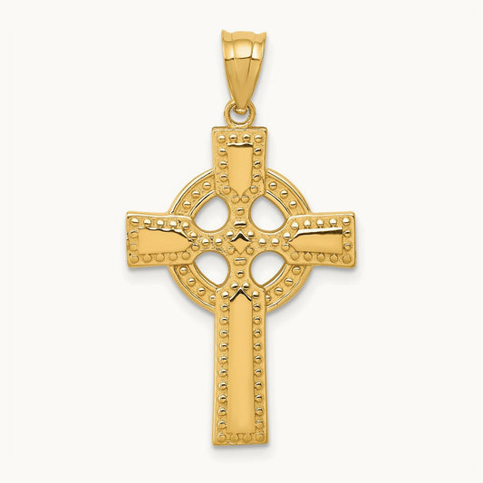 Celtic Cross Pendant, 14K