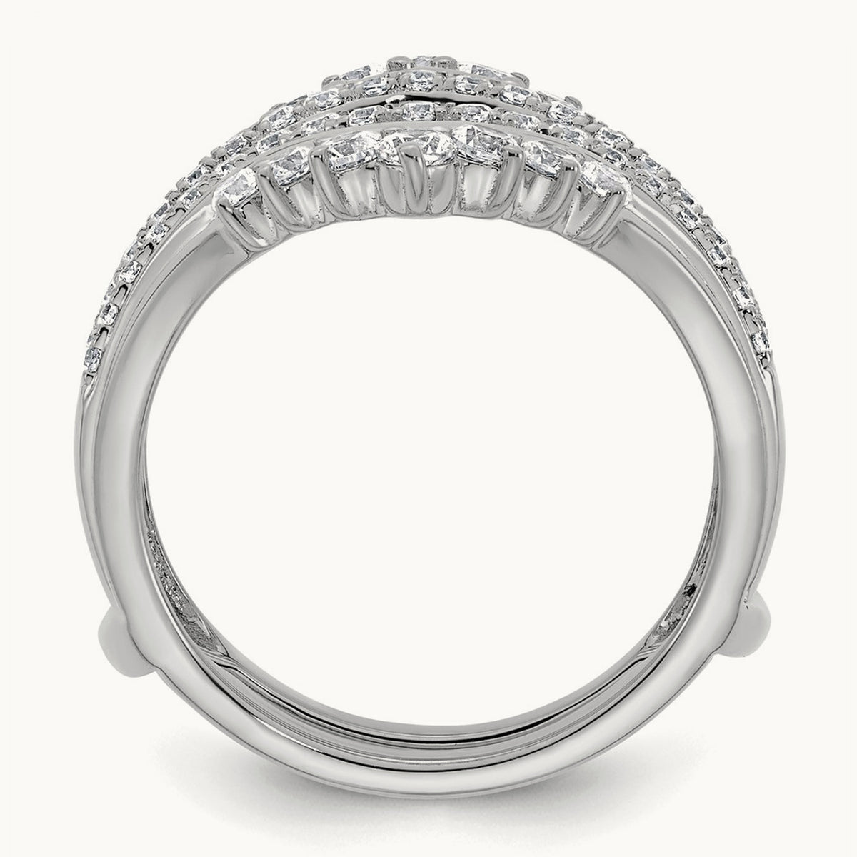 Ring Guard, 1.00 ct tw Lab-Grown Diamond — 14K White Gold