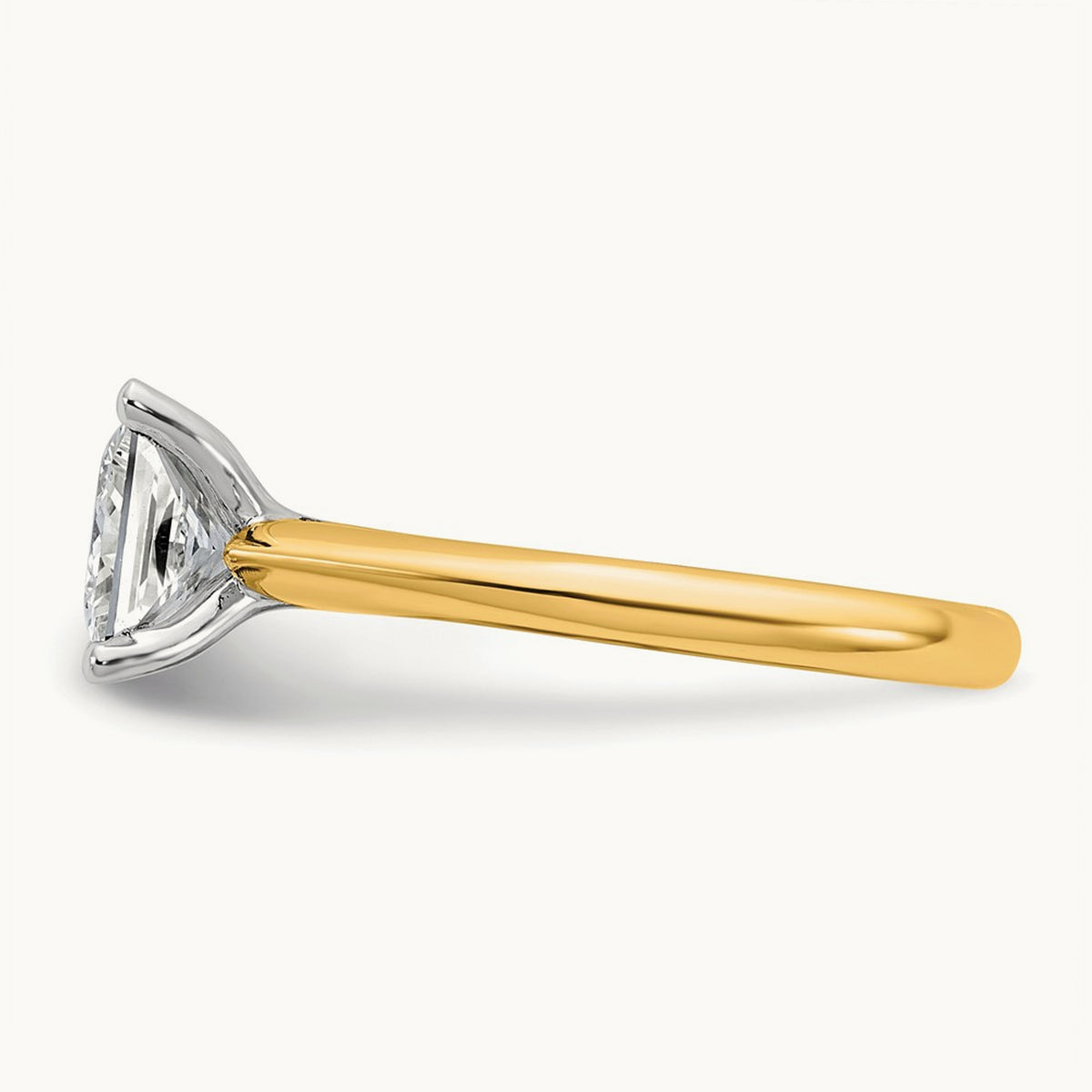Princess 8X Ring, 2.00 ct tw Lab-Grown Diamond — 14K Two-Tone