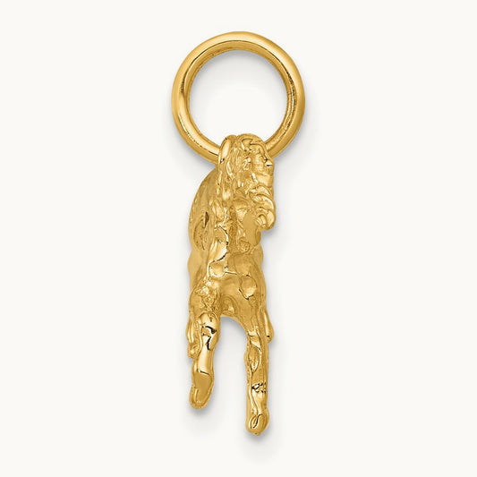 Unicorn Charm, 14K