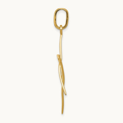 Elongated Star of David Pendant, 14K