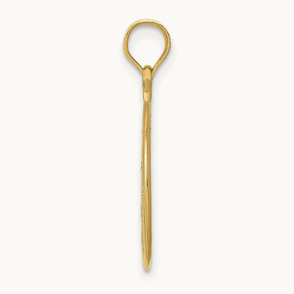 Filigree Round Pendant, 14K