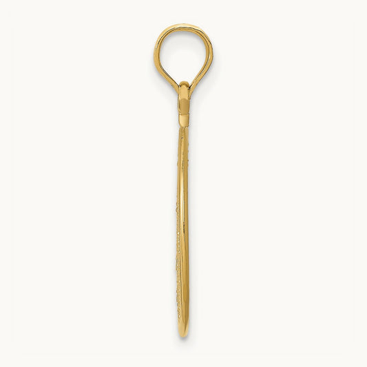 Filigree Round Pendant, 14K