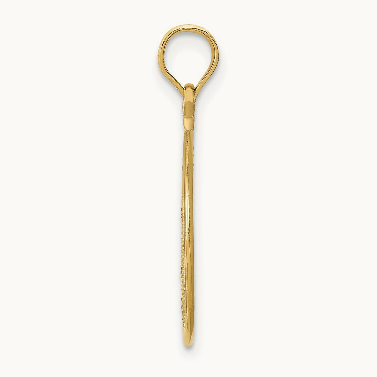 Filigree Round Pendant, 14K