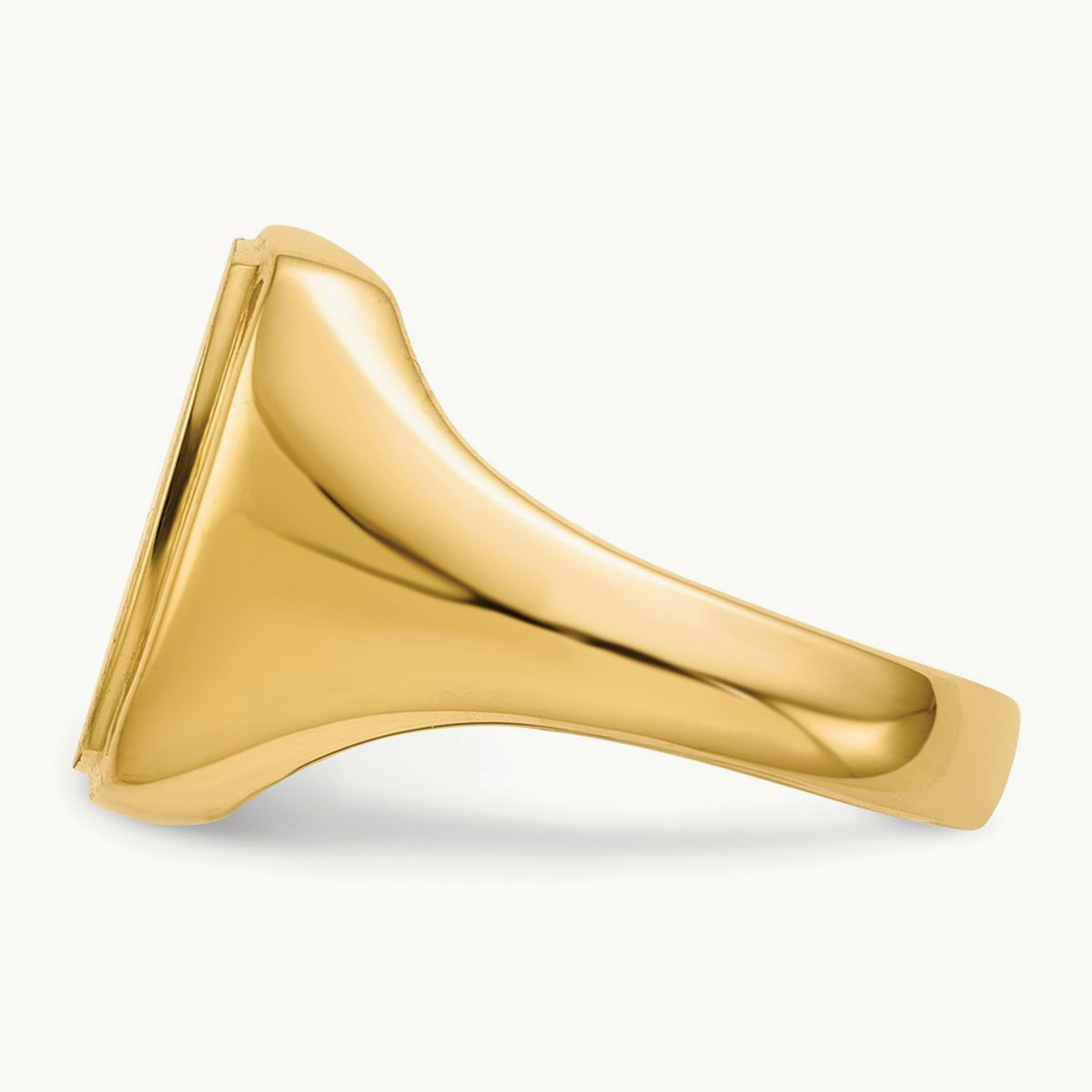 Open Back Mens Signet Ring — photo set
