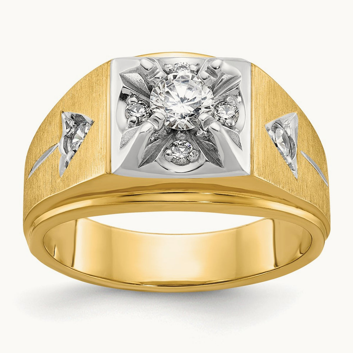 Men's Ring, 0.75 ct tw Lab-Grown Diamond