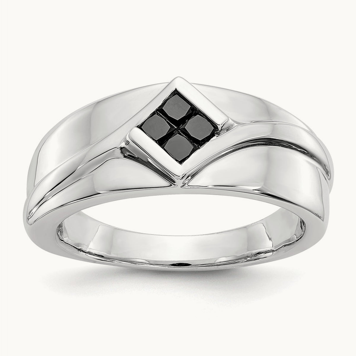 Black Diamond Mens Ring — photo set
