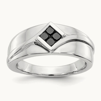 Black Diamond Mens Ring — photo set