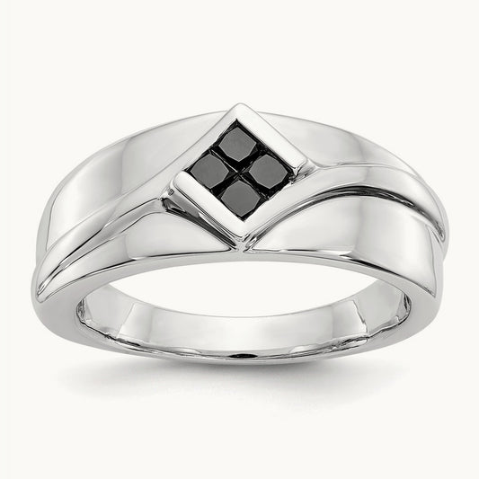 Black Diamond Mens Ring — photo set
