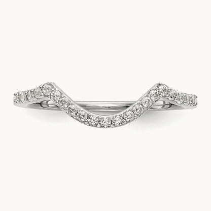Diamond Wedding Band, 14K White Gold