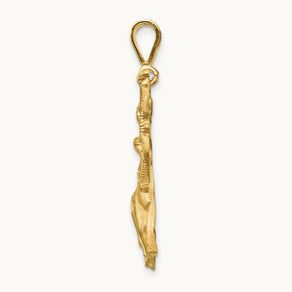 Satin Diamond-cut Sagittarius Zodiac Charm — photo set