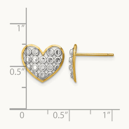 w/ D/C Heart Post Earrings — photo set