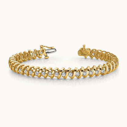 AAA Diamond Tennis Bracelet, 14K