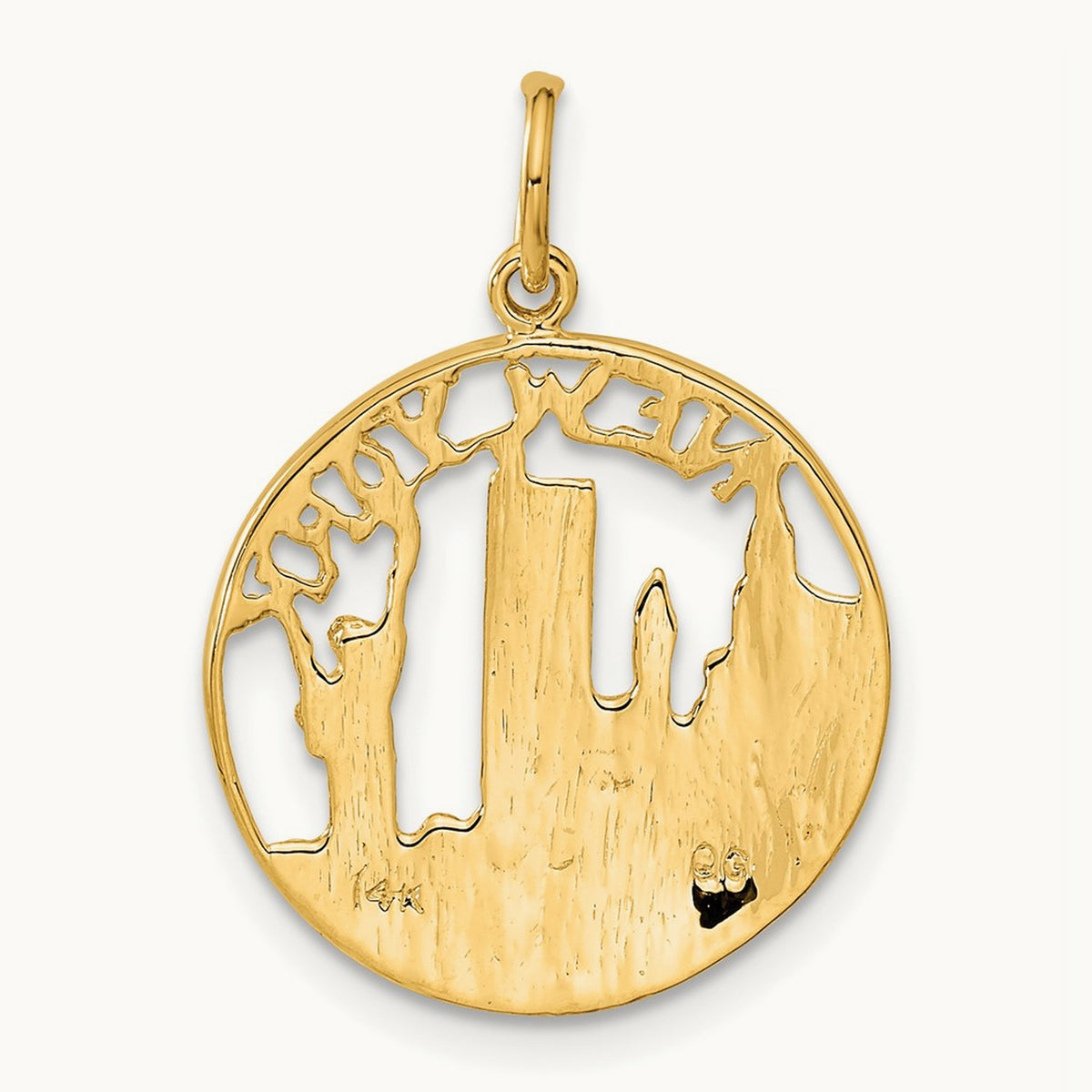 NEW YORK Skyline Charm, 14K