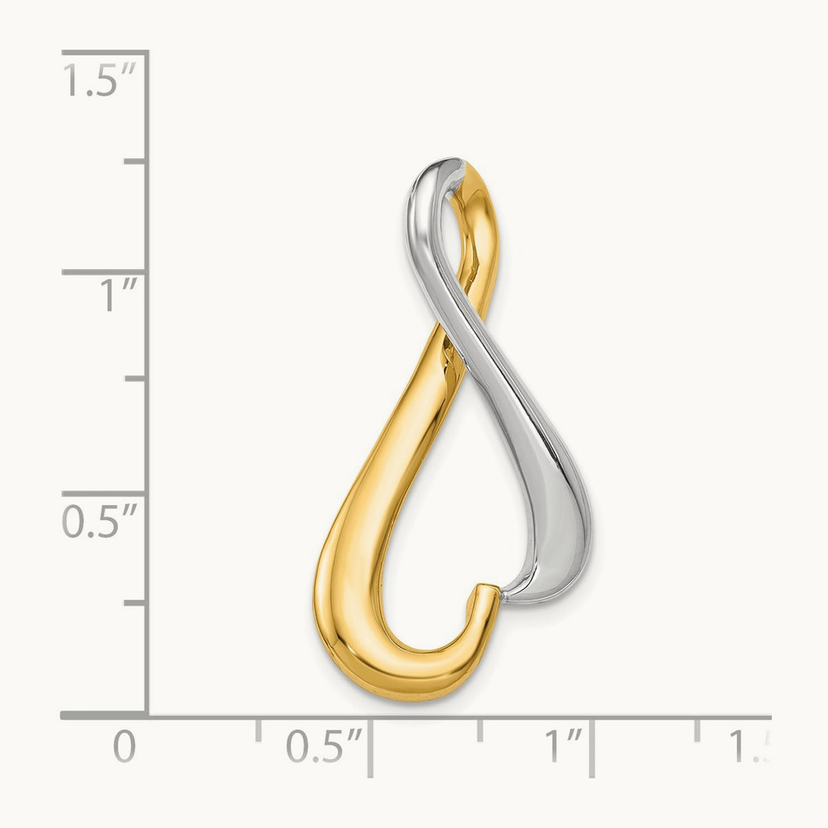 Slide, 14K Two-tone
