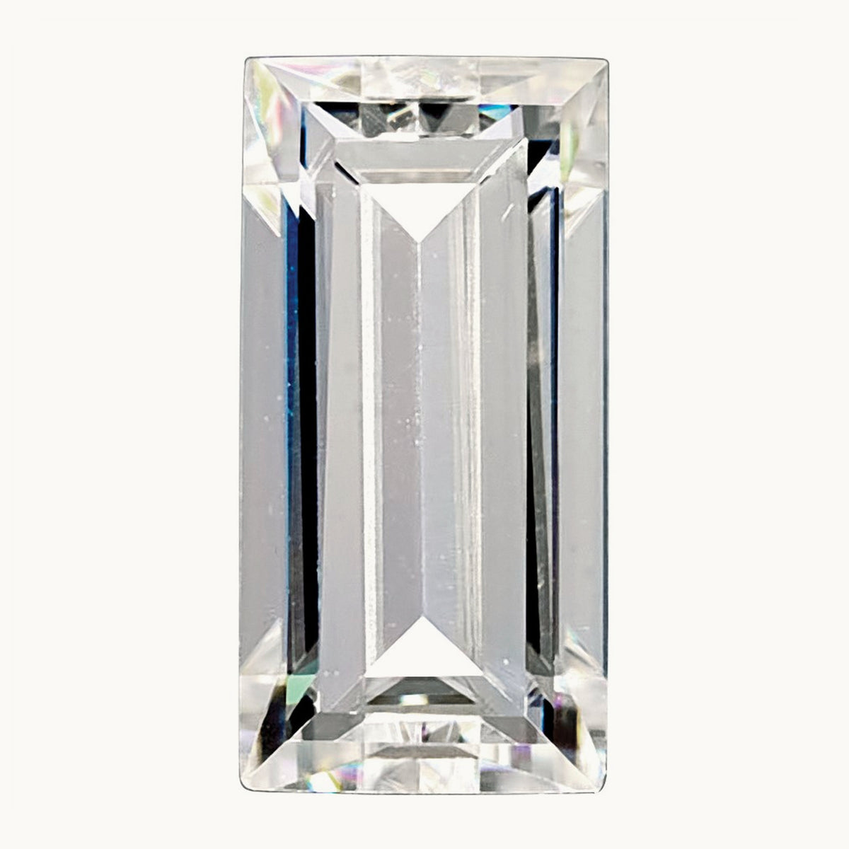 4x2mm Straight Baguette True Light G-H-I Moissanite