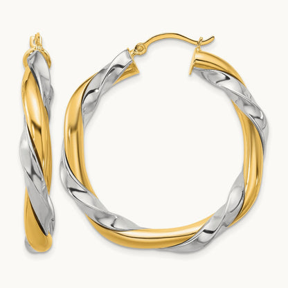 w/ Twisted Hoop Earrings — photo set
