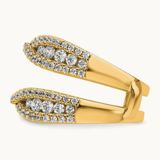 Ring Guard, 1.00 ct tw Lab-Grown Diamond — 14K Yellow Gold