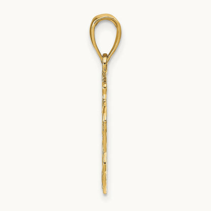 Lion Head Pendant, 14K