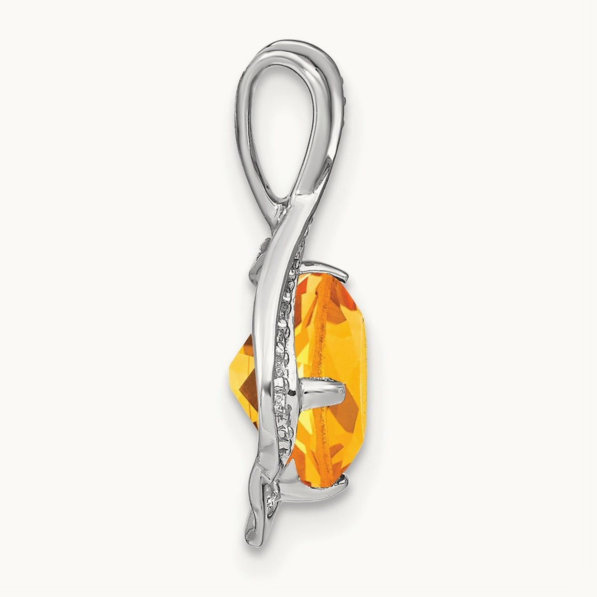 Citrine and Diamond Pendant — photo set