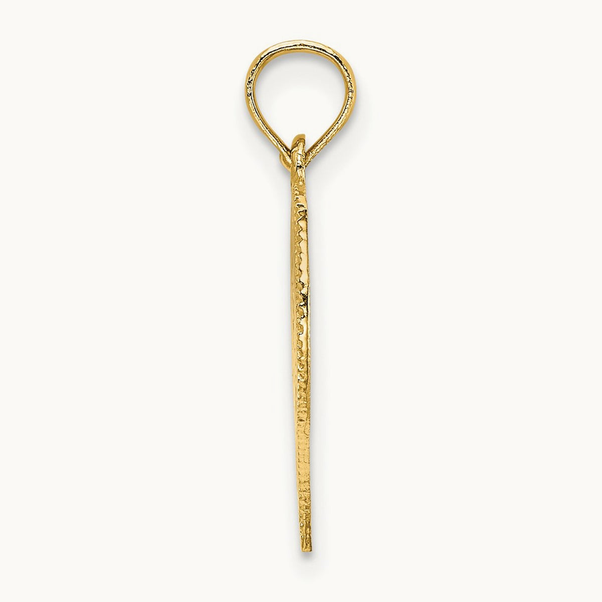 Polished Angel In Heart Charm, 14K