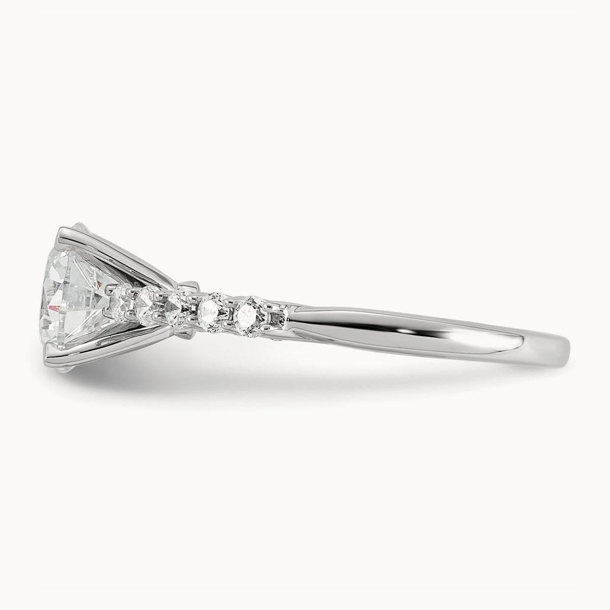 Round Engagement Ring, 2.00 ct tw Lab-Grown Diamond