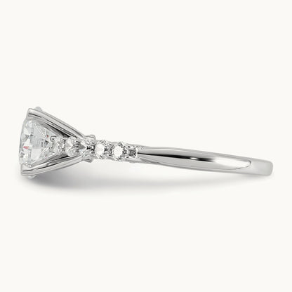 Round Engagement Ring, 2.00 ct tw Lab-Grown Diamond