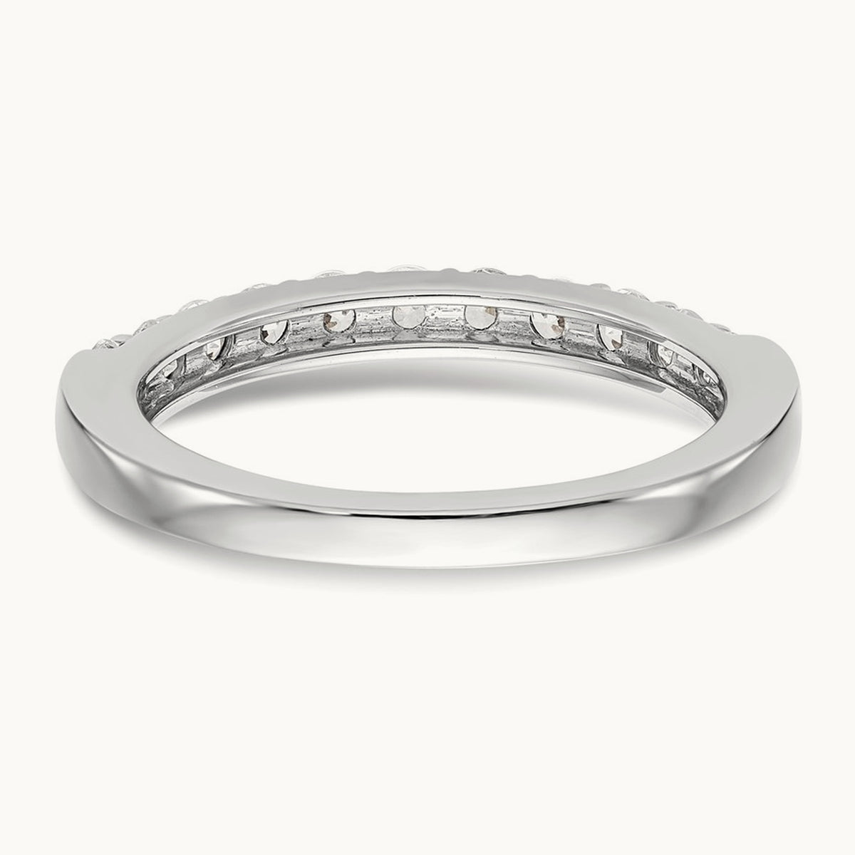 Diamond Wedding Band, 14K White Gold