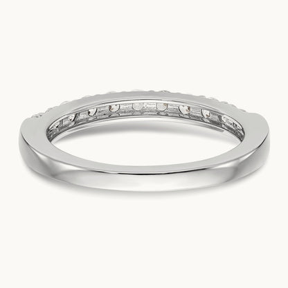 Diamond Wedding Band, 14K White Gold
