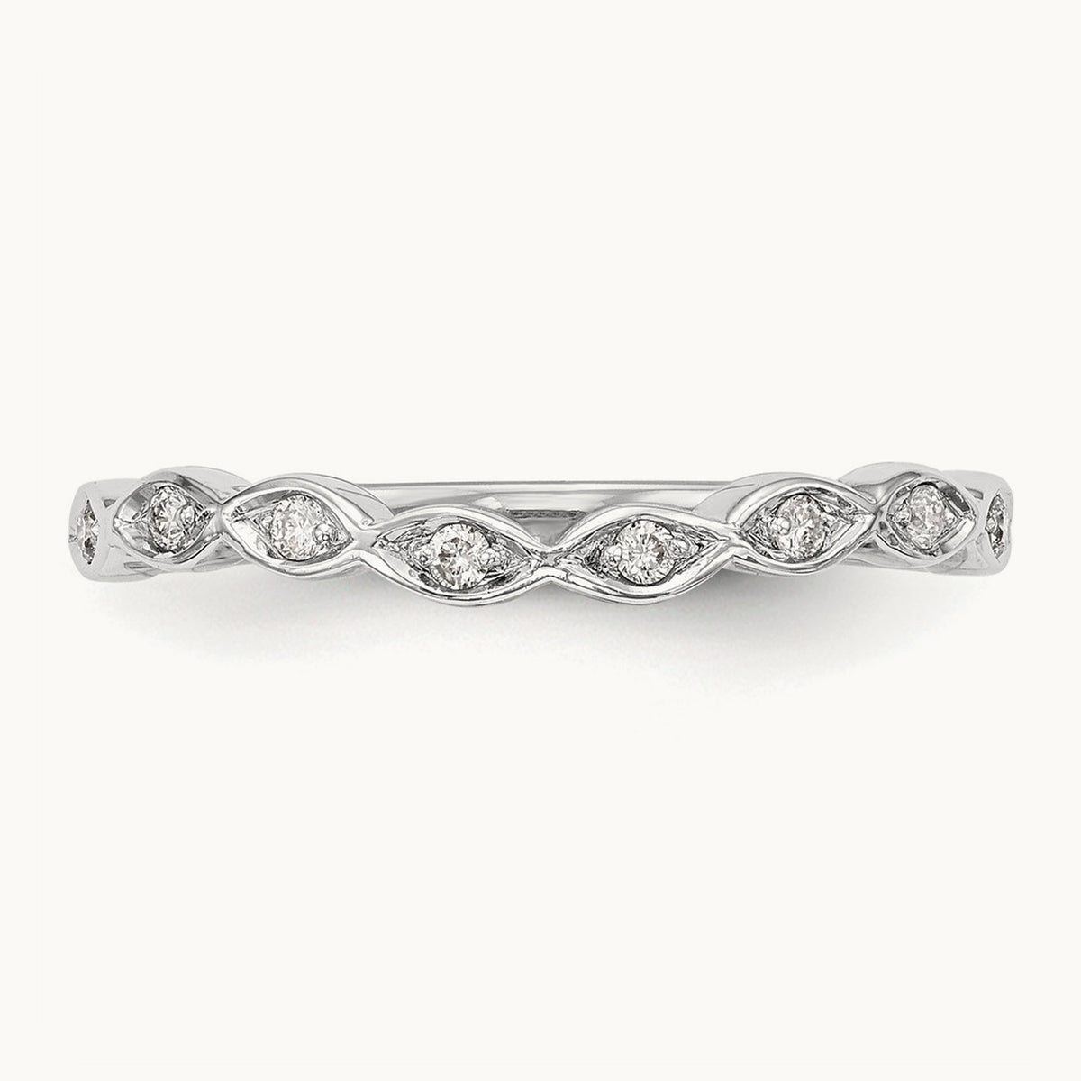 Diamond Band — 14K White Gold, 7