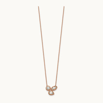 3 Stone Necklace, 1.00 ct tw Lab-Grown Diamond