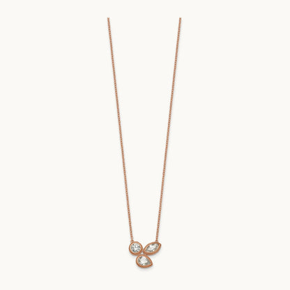 3 Stone Necklace, 1.00 ct tw Lab-Grown Diamond