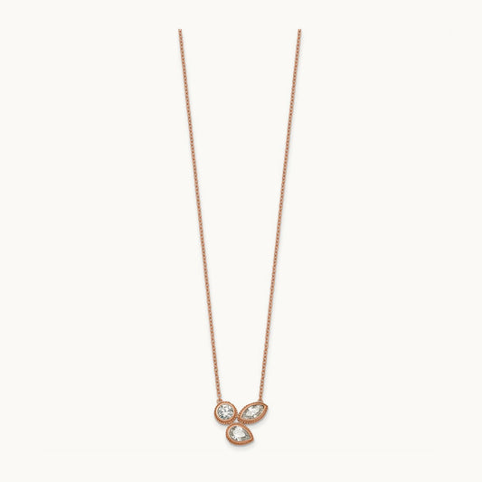 3 Stone Necklace, 1.00 ct tw Lab-Grown Diamond