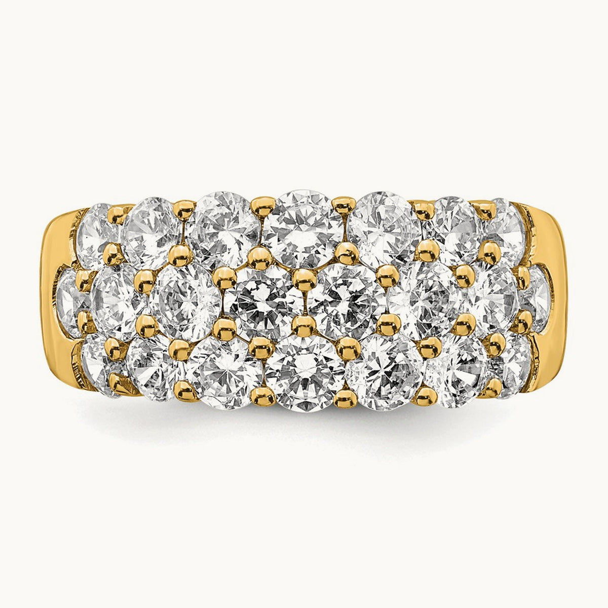 Fashion Band, 2.50 ct tw Lab-Grown Diamond — 14K Yellow Gold
