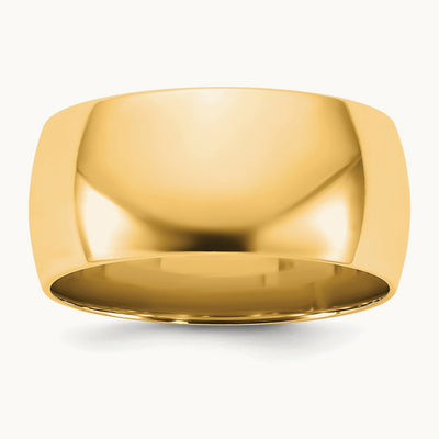 Lightweight Comfort Fit Band, 9mm, 10K Yellow Gold