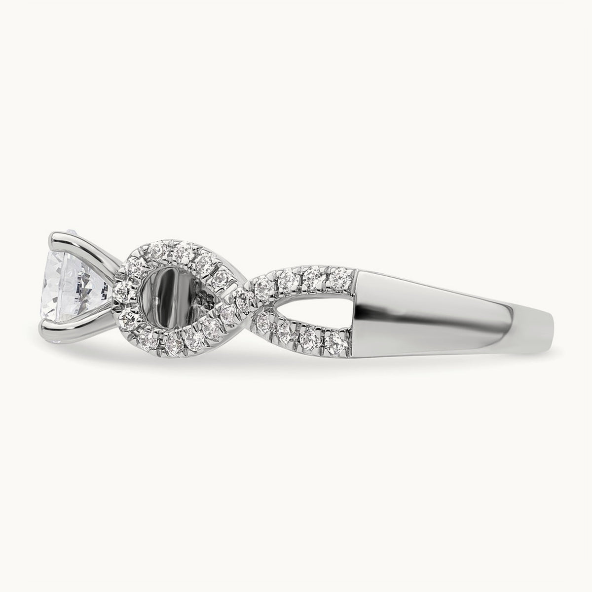 Semi-Mount Infinity Engagement Ring — 1/2 ct, 7