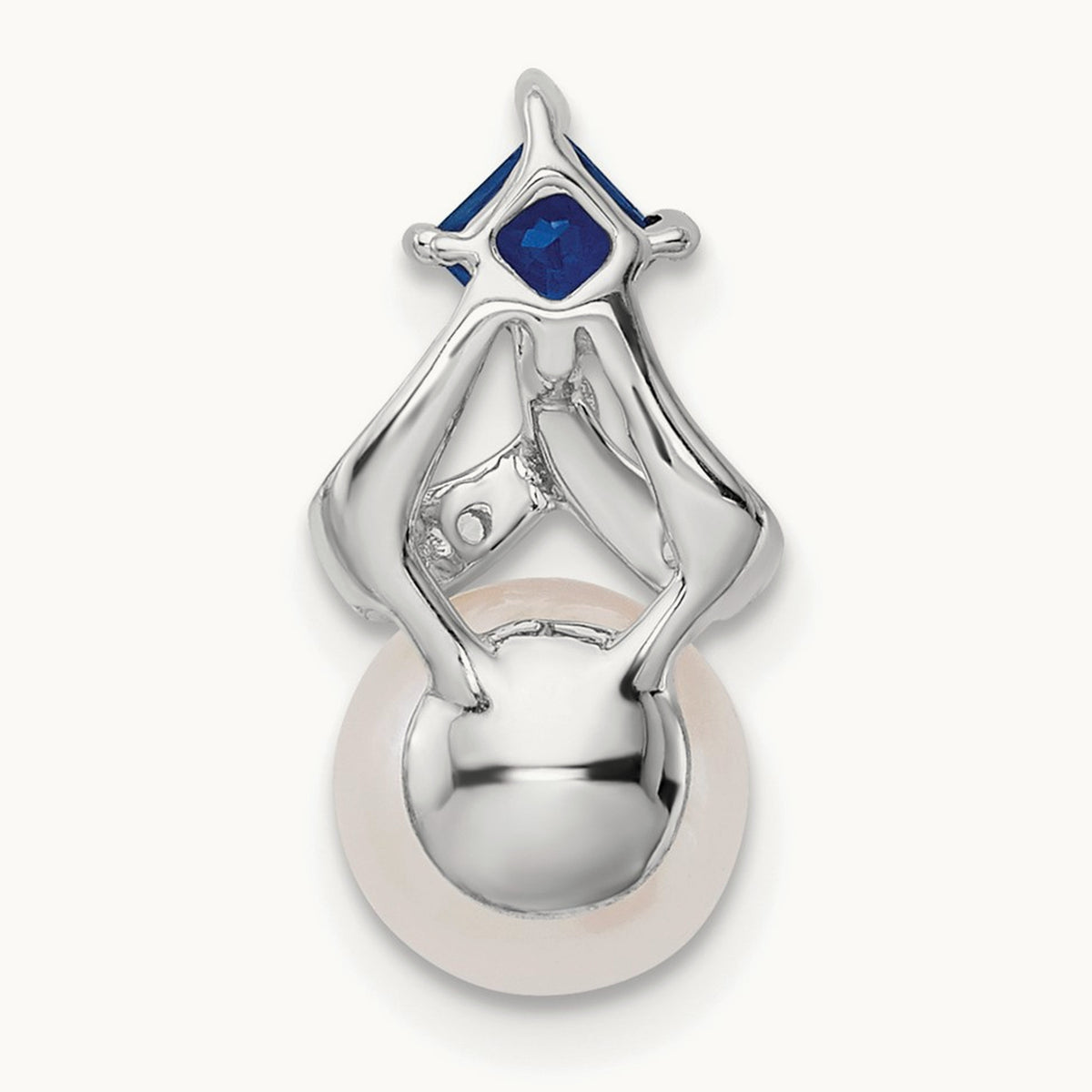 FWC Pearl Sapphire & Diamond Chain Slide, 14K White Gold