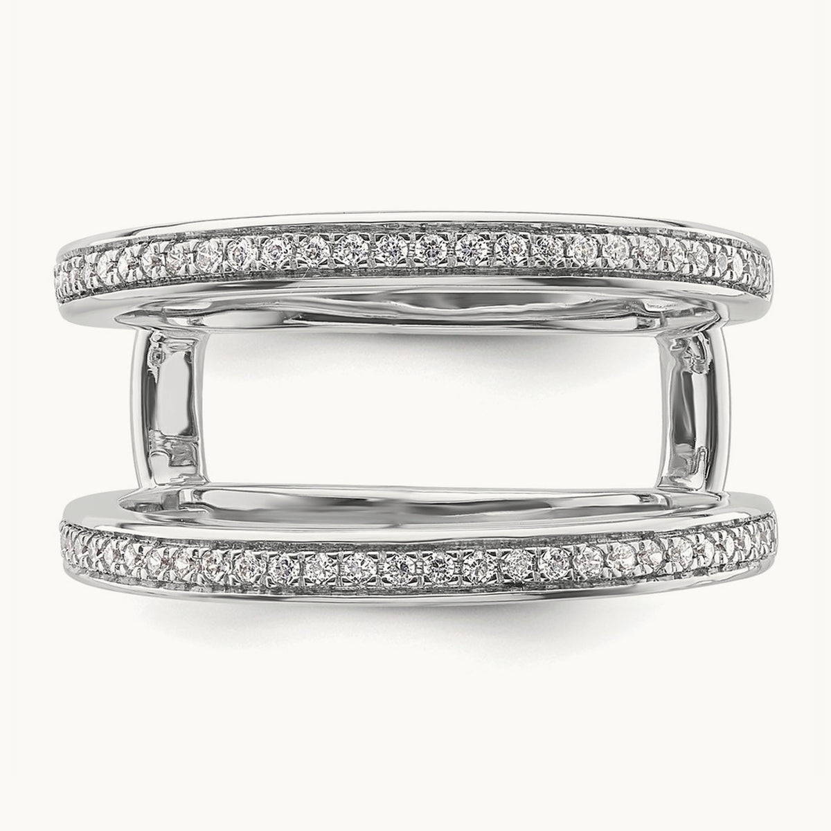 Complete Diamond Ring Guard — 14K White Gold