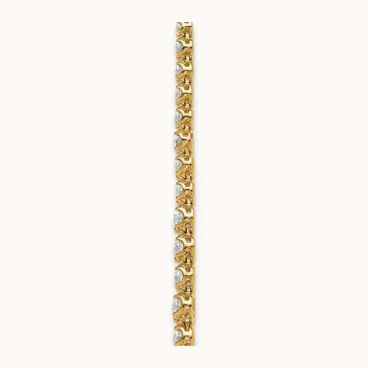 Graduated Layered Tennis Necklace, 15.50 ct tw Lab-Grown Diamond