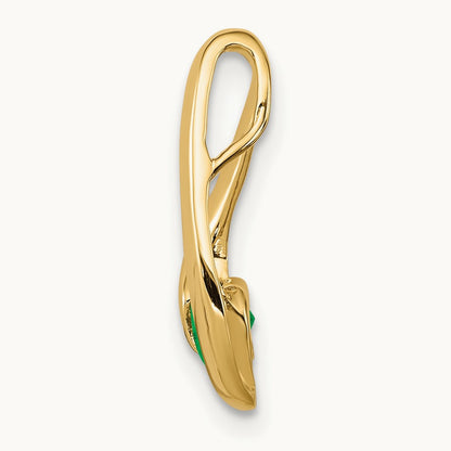Emerald Pendant — 14K Yellow Gold