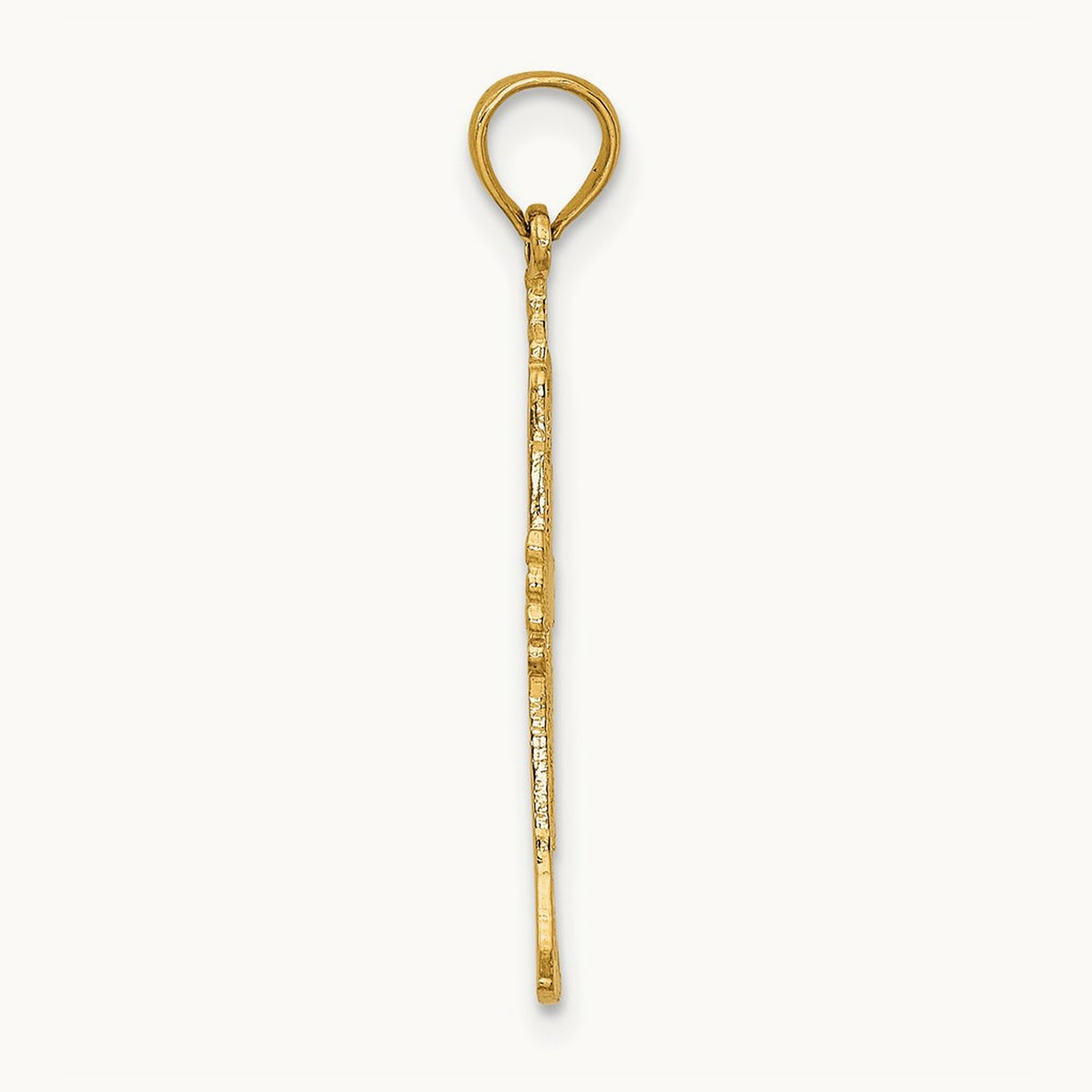 Polished Trumpet Charm, 14K