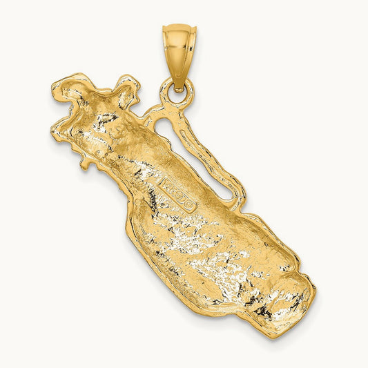 2-D Golf Bag and Clubs Charm — 12.3mm