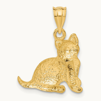 Cat Charm, 14K