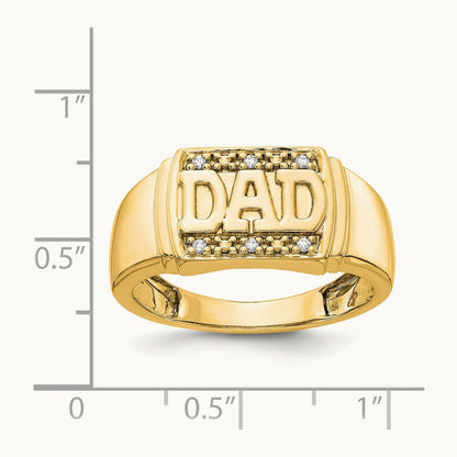 AA Diamond men's ring, 14K