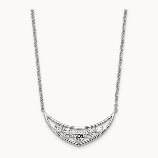 Graduated Necklace, 1.00-1.50 ct tw Lab-Grown Diamond