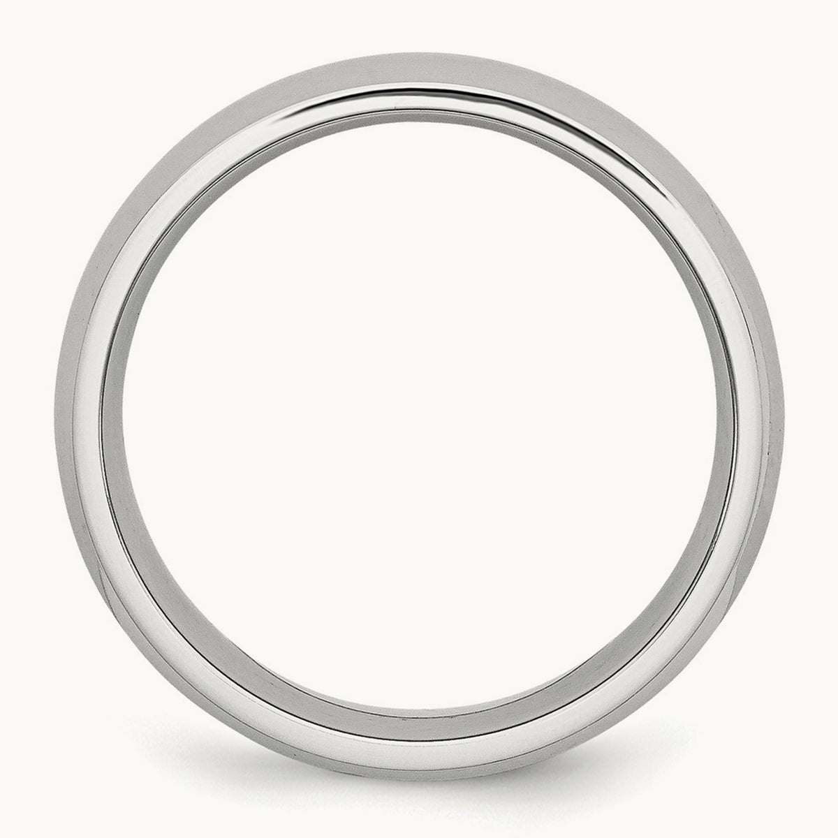 Cobalt Polished Half Round Band — 7mm