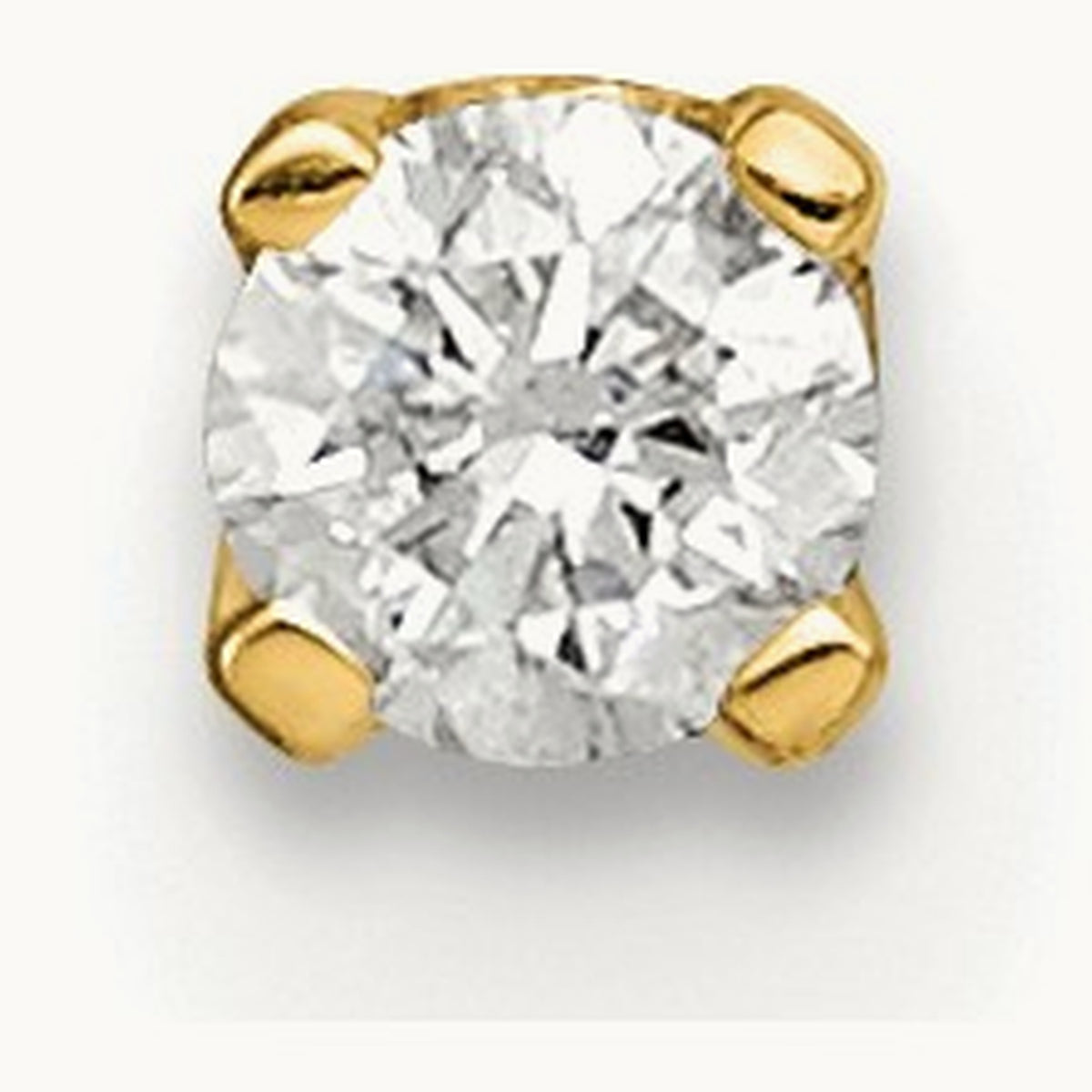 Single Stud Diamond Earring, 14K