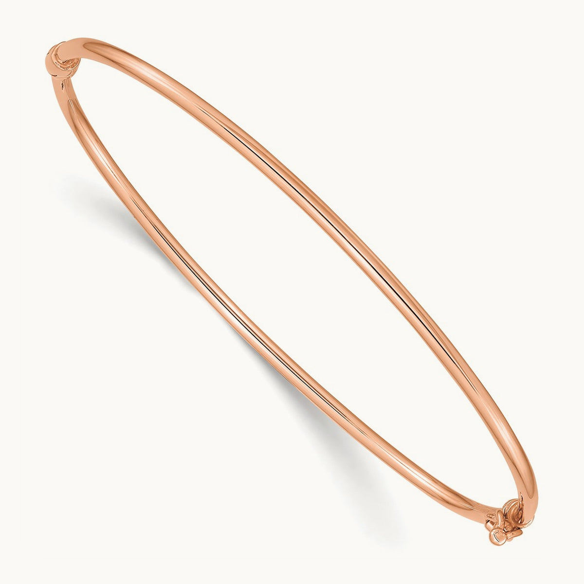 Hinged Bangle Bracelet — 14K Rose Gold