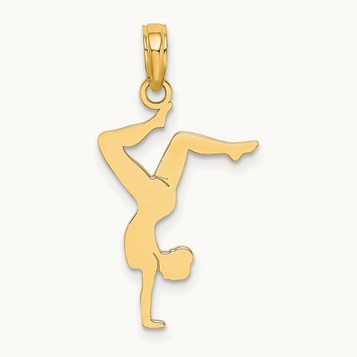 Solid Polished Gymnast Charm — 20.5mm