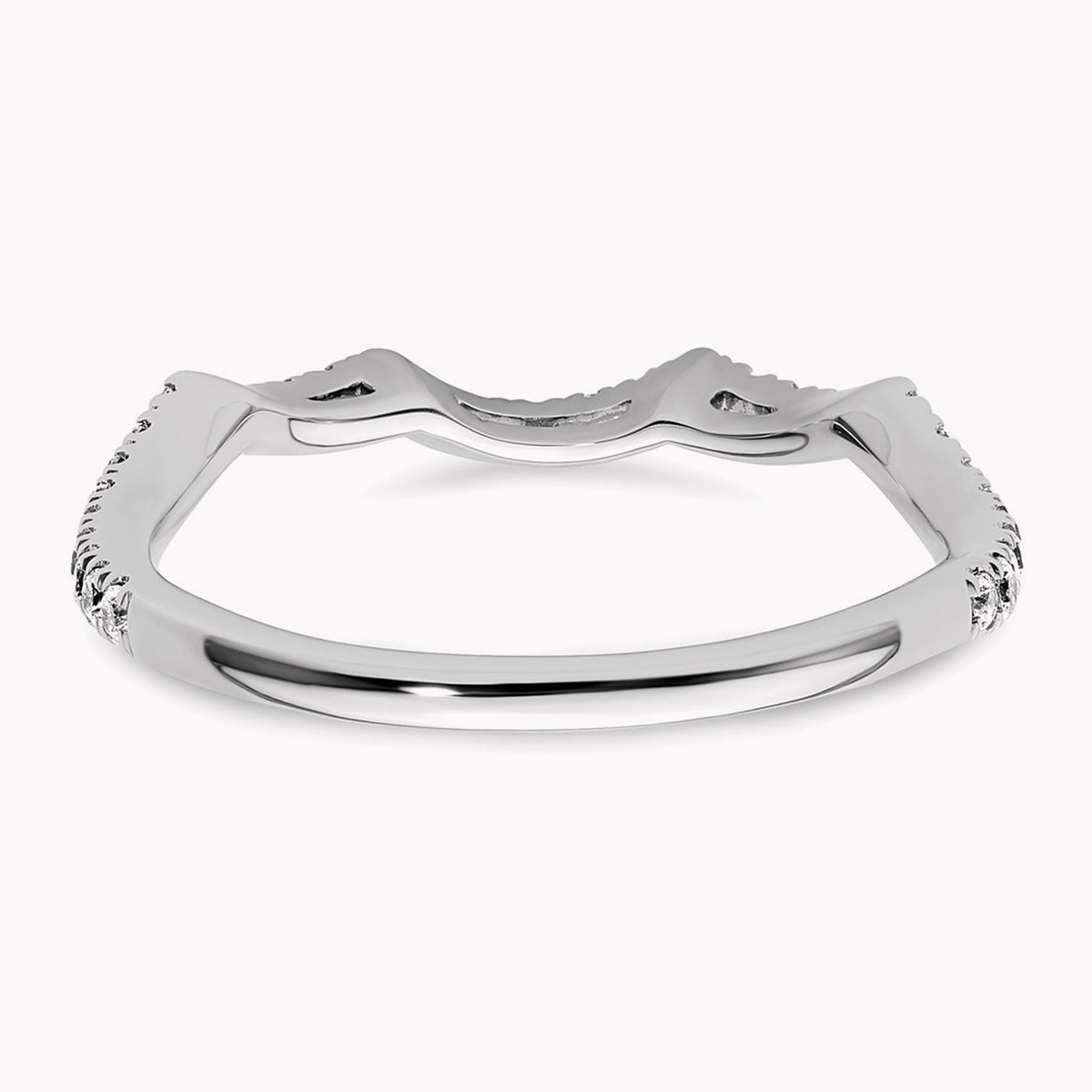 Diamond Wedding Band, 14K White Gold